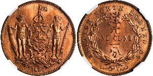1 Цент Північний Борнео (1882-1963) Бронза/Мідь 