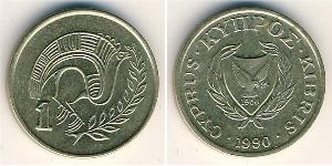1 Цент Кипр (1960 - ) Латунь 