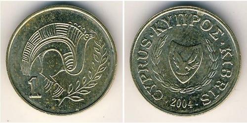 1 Цент Кипр (1960 - ) Латунь 