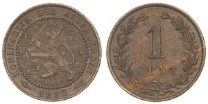 1 Цент Королевство Нидерланды (1815 - ) Медь 