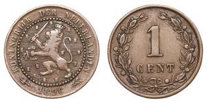 1 Цент Королевство Нидерланды (1815 - ) Медь 