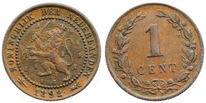 1 Цент Королевство Нидерланды (1815 - ) Медь 