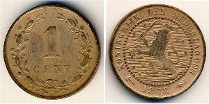 1 Цент Королевство Нидерланды (1815 - ) Медь 