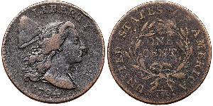 1 Цент США (1776 - ) Медь 