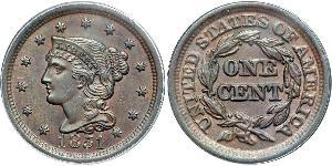 1 Цент США (1776 - ) Медь 