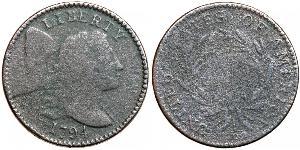 1 Цент США (1776 - ) Медь 