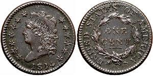1 Цент США (1776 - ) Медь 