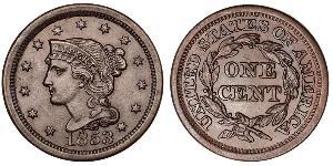 1 Цент США (1776 - ) Медь 