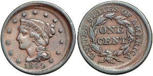 1 Цент США (1776 - ) Медь 