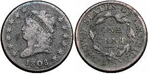 1 Цент США (1776 - ) Медь 