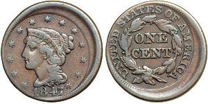 1 Цент США (1776 - ) Медь 