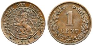 1 Цент Королівство Нідерланди (1815 - ) Мідь 