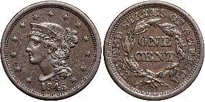 1 Цент США (1776 - ) Мідь 