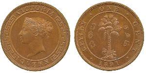 1 Цент Шрі-Ланка (1948 - ) Мідь Вікторія (1819 - 1901)