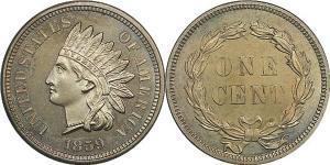 1 Цент США (1776 - ) Никель/Медь 