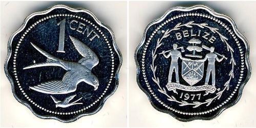 1 Цент Беліз (1981 - ) Нікель/Мідь 