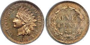 1 Цент США (1776 - ) Нікель/Мідь 