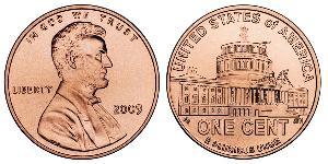 1 Цент США (1776 - ) Цинк/Медь Авраам Линкольн (1809-1865)