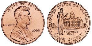1 Цент США (1776 - ) Цинк/Мідь Авраам Лінкольн (1809-1865)