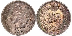 1 Цент США (1776 - ) Цинк/Олово/Медь 