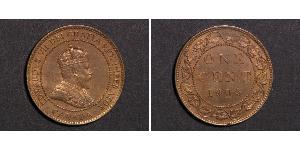 1 Цент Канада Цинк/Олово/Мідь Едвард VII (1841-1910)