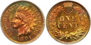 1 Цент США (1776 - ) Цинк/Олово/Мідь 