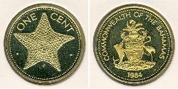 1 Cent Bahamas (1973 - ) 黃銅 