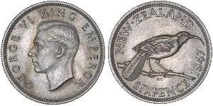 1 Шестипенсовик Нова Зеландія  Георг VI (1895-1952)