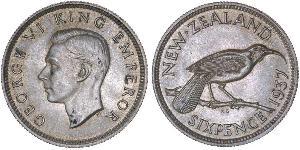 1 Шестипенсовик Нова Зеландія  Георг VI (1895-1952)
