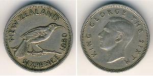 1 Шестипенсовик Нова Зеландія  Георг VI (1895-1952)