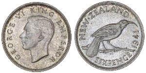 1 Шестипенсовик Нова Зеландія  Георг VI (1895-1952)