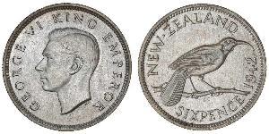 1 Шестипенсовик Нова Зеландія  Георг VI (1895-1952)