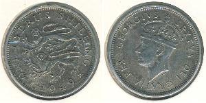 1 Шиллинг Британский Кипр (1878 - 1960) Никель/Медь Георг VI (1895-1952)