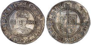 1 Шиллинг Королевство Англия (927-1649,1660-1707) Серебро Эдуард VI  (1537-1553)
