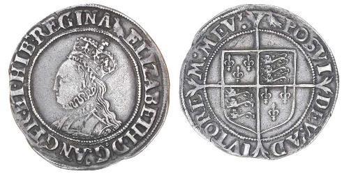 1 Шиллинг Королевство Англия (927-1649,1660-1707) Серебро Елизавета I (1533-1603)