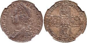 1 Шиллинг Королевство Великобритания (1707-1801) Серебро Георг II (1683-1760)