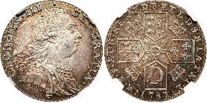 1 Шиллинг Королевство Великобритания (1707-1801) Серебро Георг III (1738-1820)