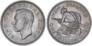 1 Шиллинг Новая Зеландия Серебро Георг VI (1895-1952)