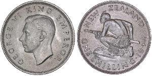 1 Шиллинг Новая Зеландия Серебро Георг VI (1895-1952)