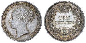 1 Шиллинг Соединённое королевство Великобритании и Ирландии (1801-1922) Серебро Виктория (1819 - 1901)