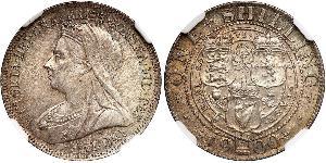 1 Шиллинг Соединённое королевство Великобритании и Ирландии (1801-1922) Серебро Виктория (1819 - 1901)