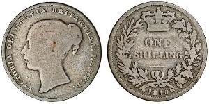1 Шиллинг Соединённое королевство Великобритании и Ирландии (1801-1922) Серебро Виктория (1819 - 1901)