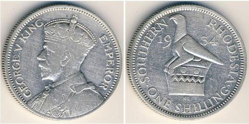 1 Шиллинг Южная Родезия (1923-1980) Серебро Георг V (1865-1936)