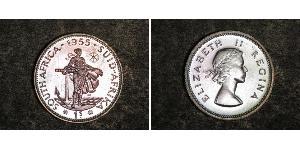 1 Шиллинг Южно-Африканская Республика (1910 - ) Серебро Елизавета II (1926-2022)