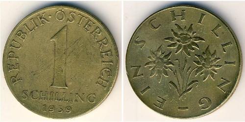 1 Шилінг Австрійська Республіка (1955 - ) Бронза/Алюміній 
