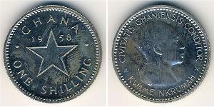 1 Шилінг Ghana (1957 - ) Нікель/Мідь 