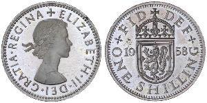1 Шилінг Велика Британія (1922-) Нікель/Мідь Єлизавета II (1926-2022)