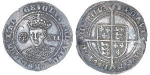 1 Шилінг Королівство Англія (927-1649,1660-1707) Срібло Едвард VI  (1537-1553)