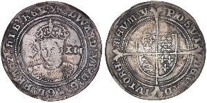 1 Шилінг Королівство Англія (927-1649,1660-1707) Срібло Едвард VI  (1537-1553)