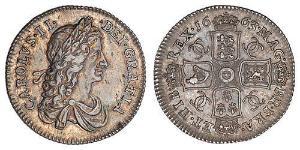 1 Шилінг Королівство Англія (927-1649,1660-1707) Срібло Карл II (1630-1685)